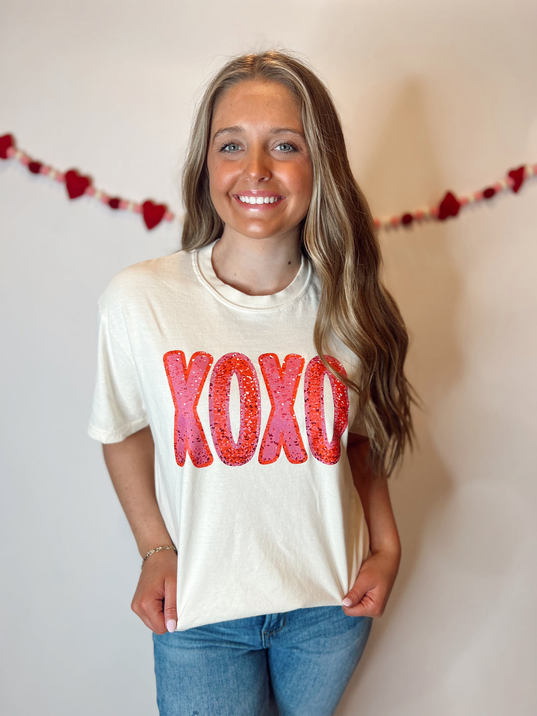 XOXO Glitter Tee